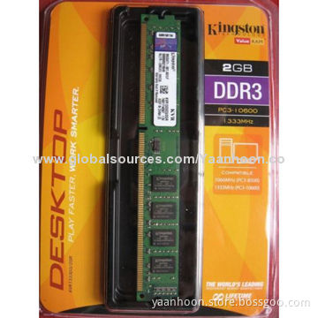2GB 1333MHz DDR3 SDRAM with Original Memory Module and Long DIMM, for Desktop